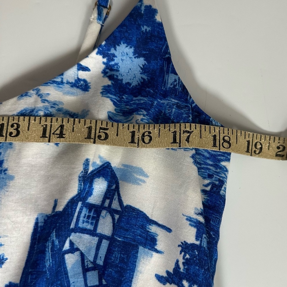 Cara Cara Mary Lou Venetian Story Blue Dress Size XL - Picture 13 of 15